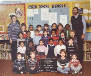 Class photo of Mr. Powell's Kindergarten class