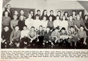 Group photo of Mr. Rail's sixth grade class at A. T. Mahan.